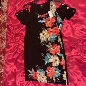 JM Collection Flower Dress with Original Tags